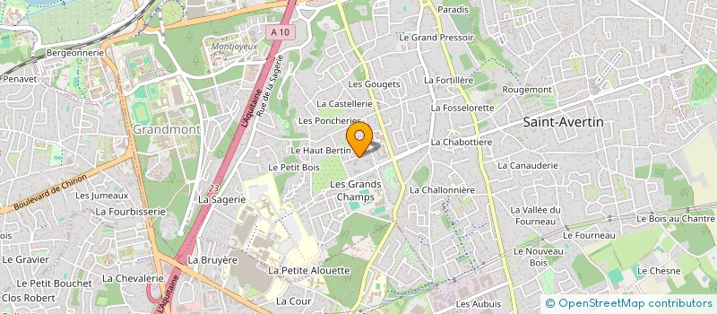 localisation de l'entreprise SLT-E  SAINT-AVERTIN