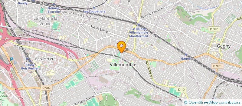localisation de l'entreprise SLT IMMO à VILLEMOMBLE