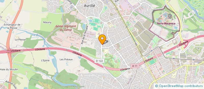 localisation de l'entreprise SLTD  AVRILLE