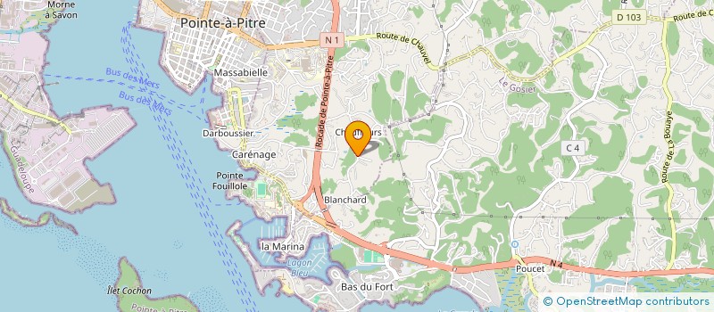 localisation de l'entreprise SLTM SERVICES à LES ABYMES