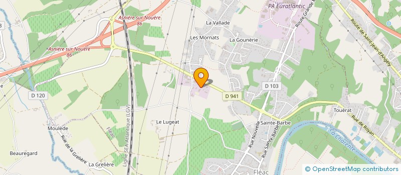 localisation de l'entreprise SLTP à FLEAC