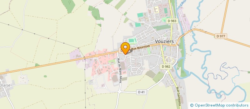 localisation de l'entreprise SLTP  VOUZIERS