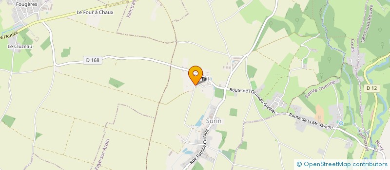 localisation de l'entreprise SLTP  SURIN