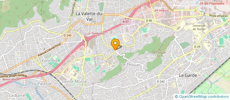 localisation de l'entreprise SLV à LA VALETTE-DU-VAR