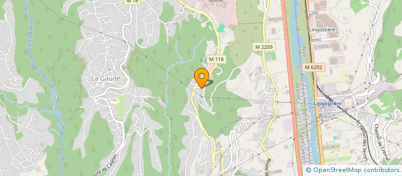 localisation de l'entreprise SLV BIO CONCEPT  LA GAUDE