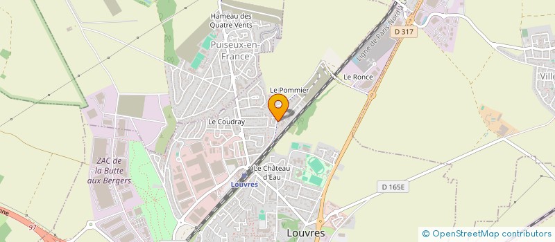 localisation de l'entreprise SLV ENTREPRISE  LOUVRES