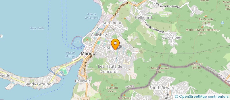 localisation de l'entreprise SLV FASHION  SAINT MARTIN