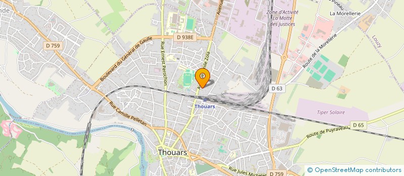 localisation de l'entreprise SLV - FILETS SECURITE 79 à THOUARS