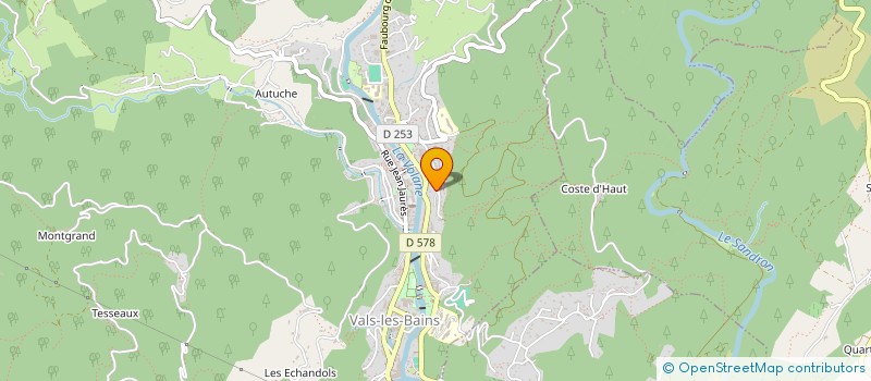 localisation de l'entreprise SLV1  VALS-LES-BAINS