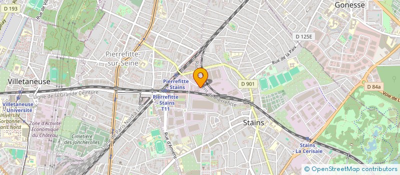 localisation de l'entreprise SLVI  STAINS