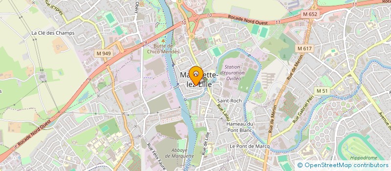 localisation de l'entreprise SLXT  MARQUETTE-LEZ-LILLE