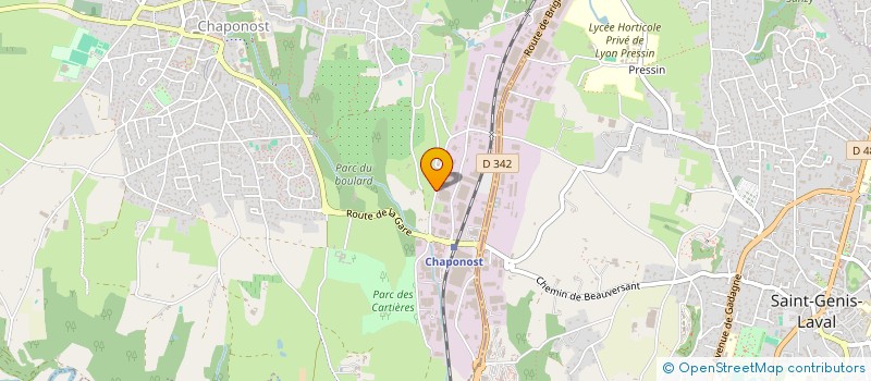 localisation de l'entreprise SLYMAT à CHAPONOST