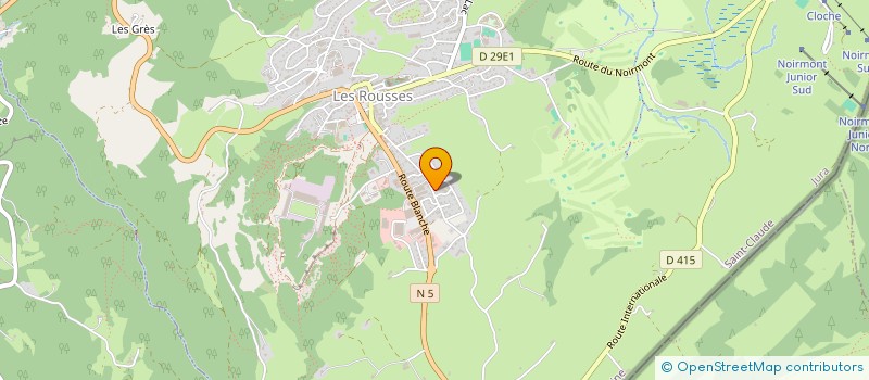 localisation de l'entreprise SM  LES ROUSSES