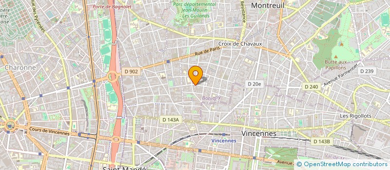 localisation de l'entreprise SM ALIMENTATION à MONTREUIL