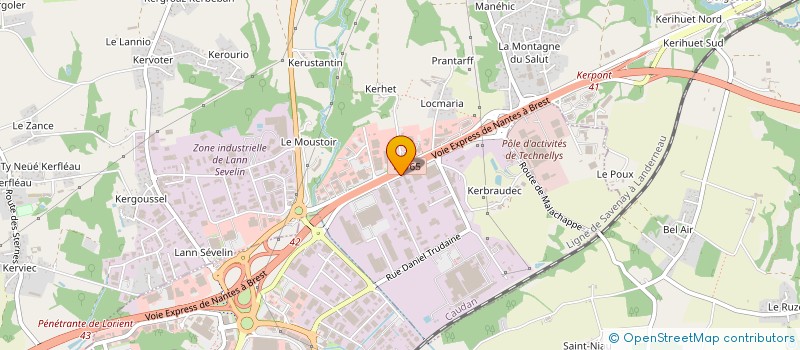 localisation de l'entreprise SM AUTOMOBILES  CAUDAN