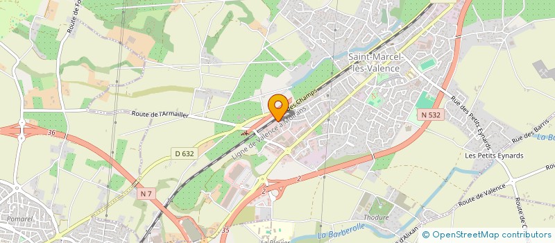 localisation de l'entreprise SM BAT à SAINT-MARCEL-LES-VALENCE