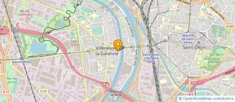 localisation de l'entreprise SM BAT à VILLENEUVE-LA-GARENNE