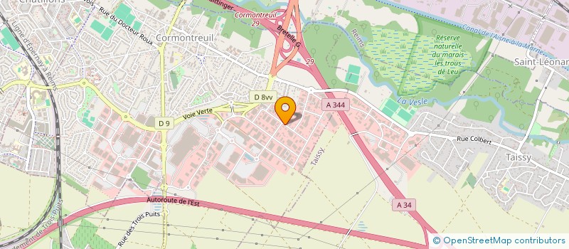 localisation de l'entreprise SM.BAT  CORMONTREUIL