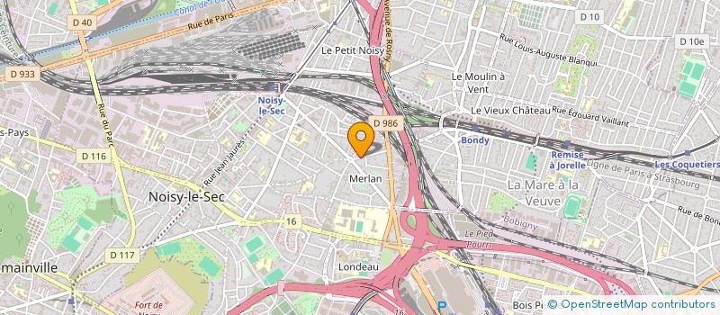 localisation de l'entreprise SM BAT à NOISY-LE-SEC