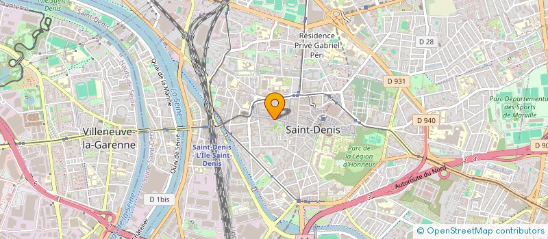 localisation de l'entreprise SM BAT  SAINT-DENIS