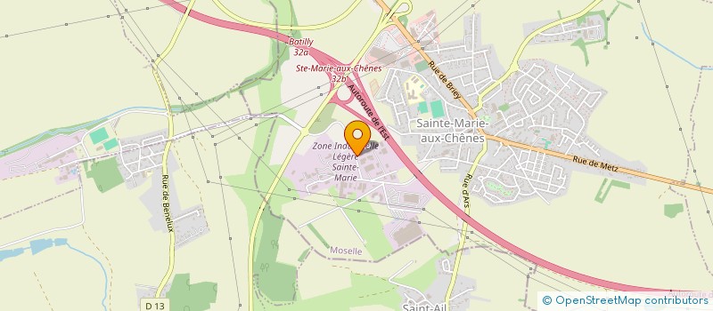 localisation de l'entreprise SM BATI  SAINTE-MARIE-AUX-CHENES