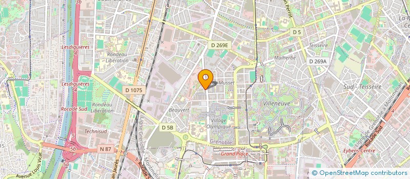 localisation de l'entreprise SM CARS 38  SAINT-MARTIN-D'HERES