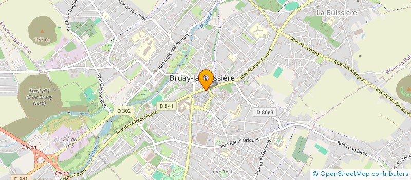 localisation de l'entreprise SM COIFF. SAS  BRUAY-LA-BUISSIERE