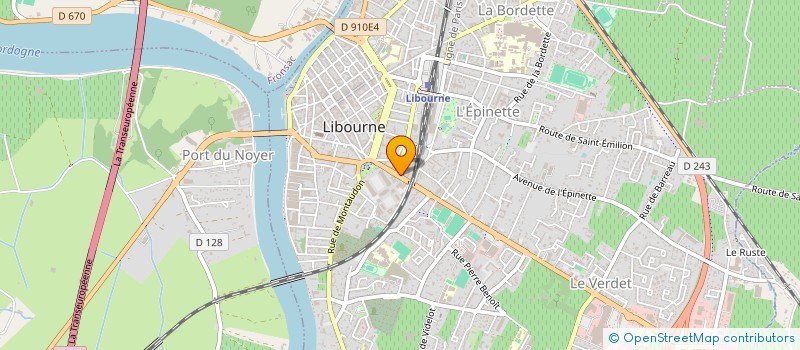 localisation de l'entreprise SM COIFFURE à LIBOURNE
