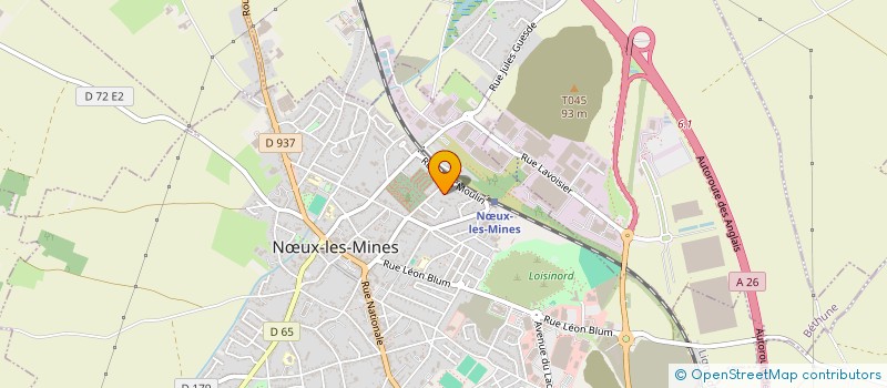 localisation de l'entreprise SM COLORS à NŒUX-LES-MINES