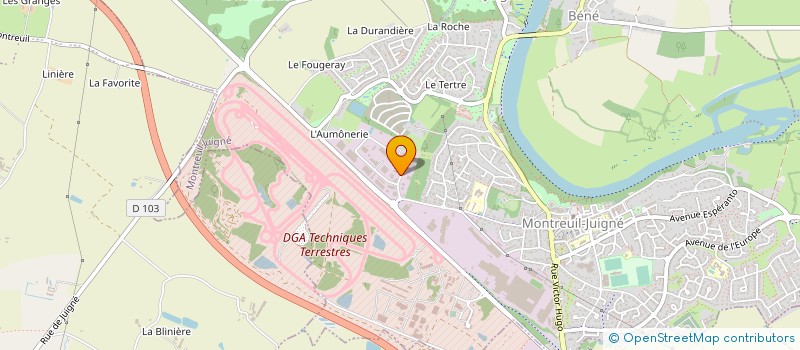 localisation de l'entreprise SM COMPOSITE à MONTREUIL-JUIGNE