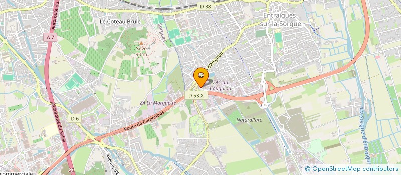 localisation de l'entreprise SM CONCEPT  ENTRAIGUES-SUR-LA-SORGUE