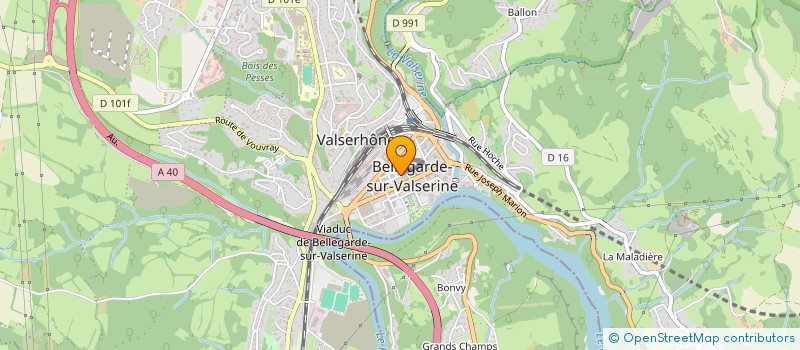 localisation de l'entreprise SM CONSTRUCTION à VALSERHONE