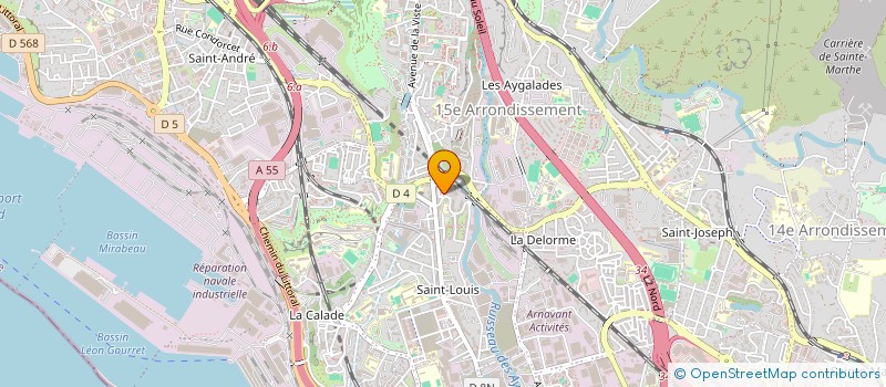 localisation de l'entreprise SM CONSTRUCTION à MARSEILLE