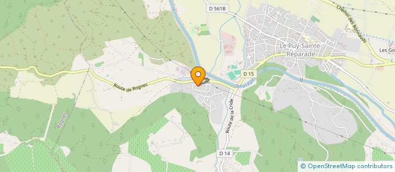 localisation de l'entreprise SM CORRIERAS  LE PUY-SAINTE-REPARADE