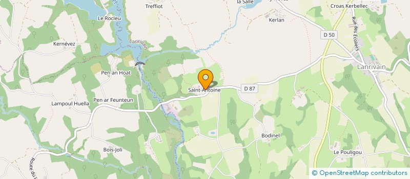 localisation de l'entreprise SM DE KERNE UHEL à LANRIVAIN