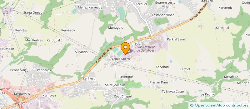 localisation de l'entreprise SM DECOR  ERGUE-GABERIC