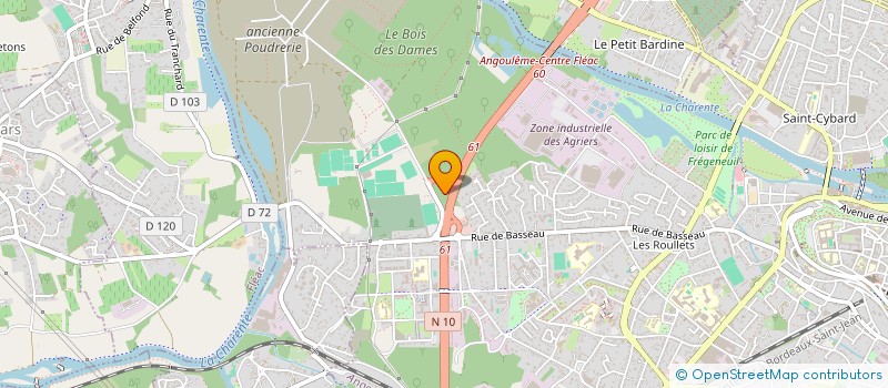 localisation de l'entreprise SM DEPARTEMENTAL D'ELECTRICITE ET DE GAZ DE LA CHARENTE à ANGOULEME