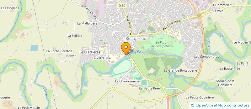 localisation de l'entreprise SM DES BASSINS EVRE, THAU, SAINT-DENIS, ROBINETS, HAIE-D'ALOT à BEAUPREAU-EN-MAUGES