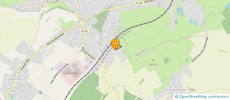localisation de l'entreprise SM DES EAUX DE BARST à LACHAMBRE