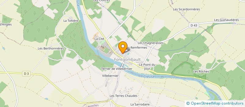 localisation de l'entreprise SM DES EAUX DE LA REGION DE FONTGOMBAULT à FONTGOMBAULT