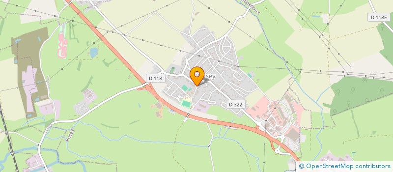 localisation de l'entreprise SM DES EAUX DU BREUCHIN  PUSEY