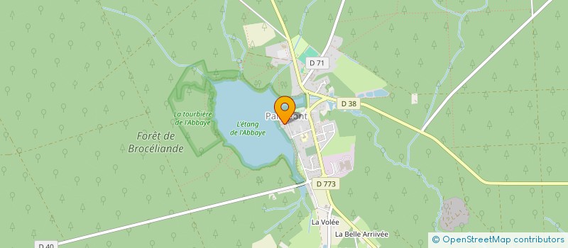 localisation de l'entreprise SM DESTINATION BROCELIANDE à MAURON