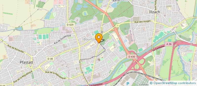 localisation de l'entreprise SM DISTRIBUTION à MULHOUSE