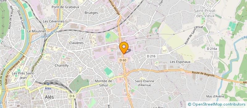 localisation de l'entreprise SM DISTRIBUTION à ALES
