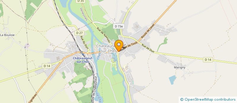 localisation de l'entreprise SM EAU ET ASSAINISSEMENT NON COLLECTIF DE CHATEAUNEUF-SUR-CHER - LAPAN à CHATEAUNEUF-SUR-CHER