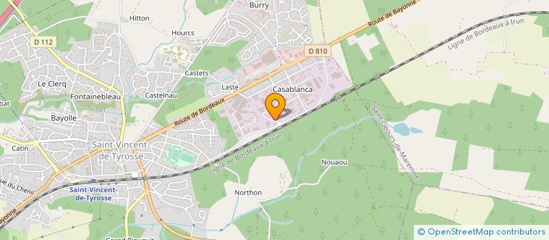localisation de l'entreprise SM EAUX DU MARENSIN-MAREMNE-ADOUR  SAINT-VINCENT-DE-TYROSSE