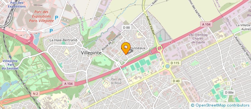 localisation de l'entreprise SM ELEC à VILLEPINTE