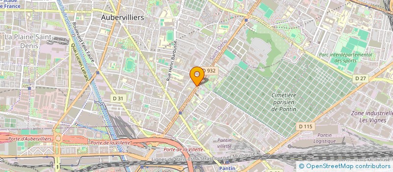 localisation de l'entreprise SM'ELEC  AUBERVILLIERS