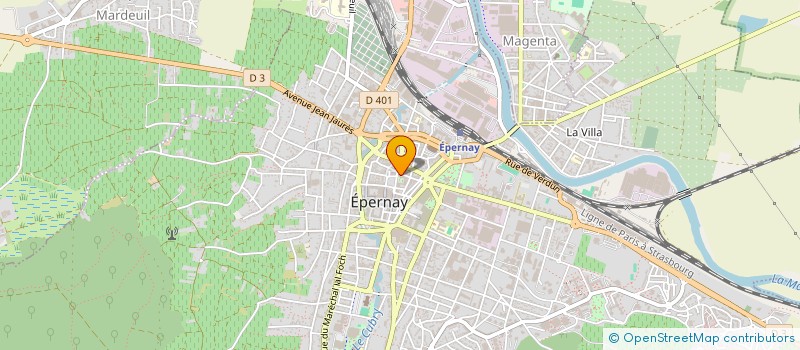 localisation de l'entreprise SM EPERNAY  EPERNAY