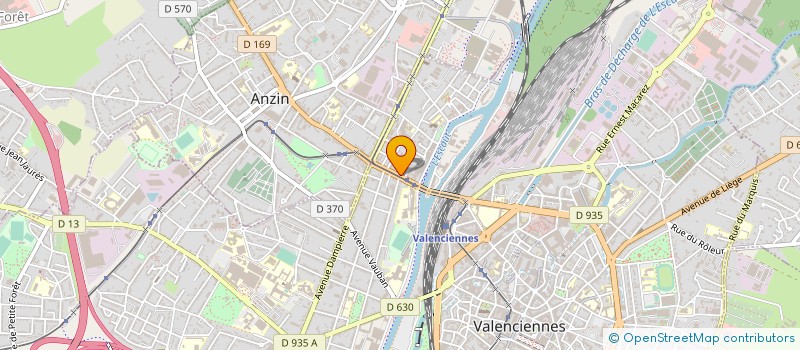 localisation de l'entreprise SM ESCAUT ET AFFLUENTS à VALENCIENNES
